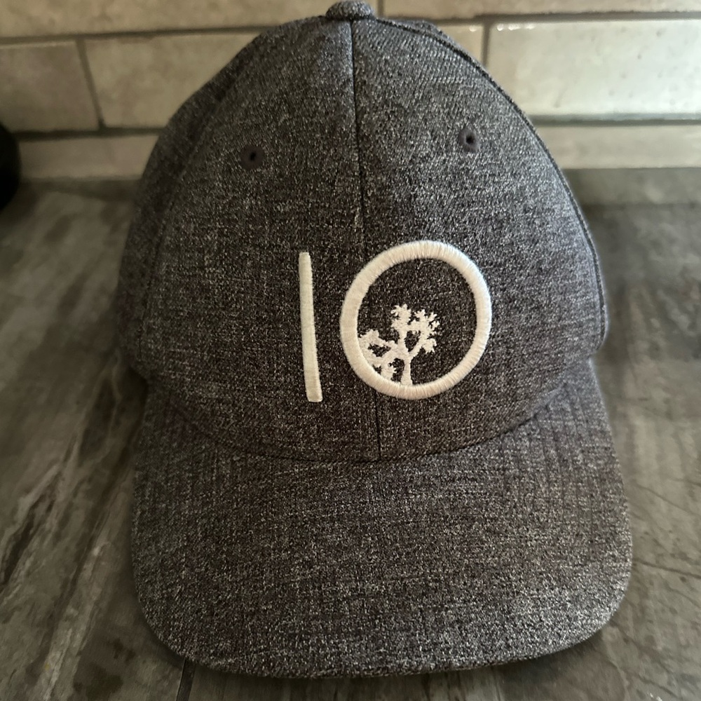 Tent tree Gray Baseball Cap with White Embroidery